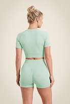 Gorilla Wear Whitney Seamless Crop Top T-Shirt & Tops Green