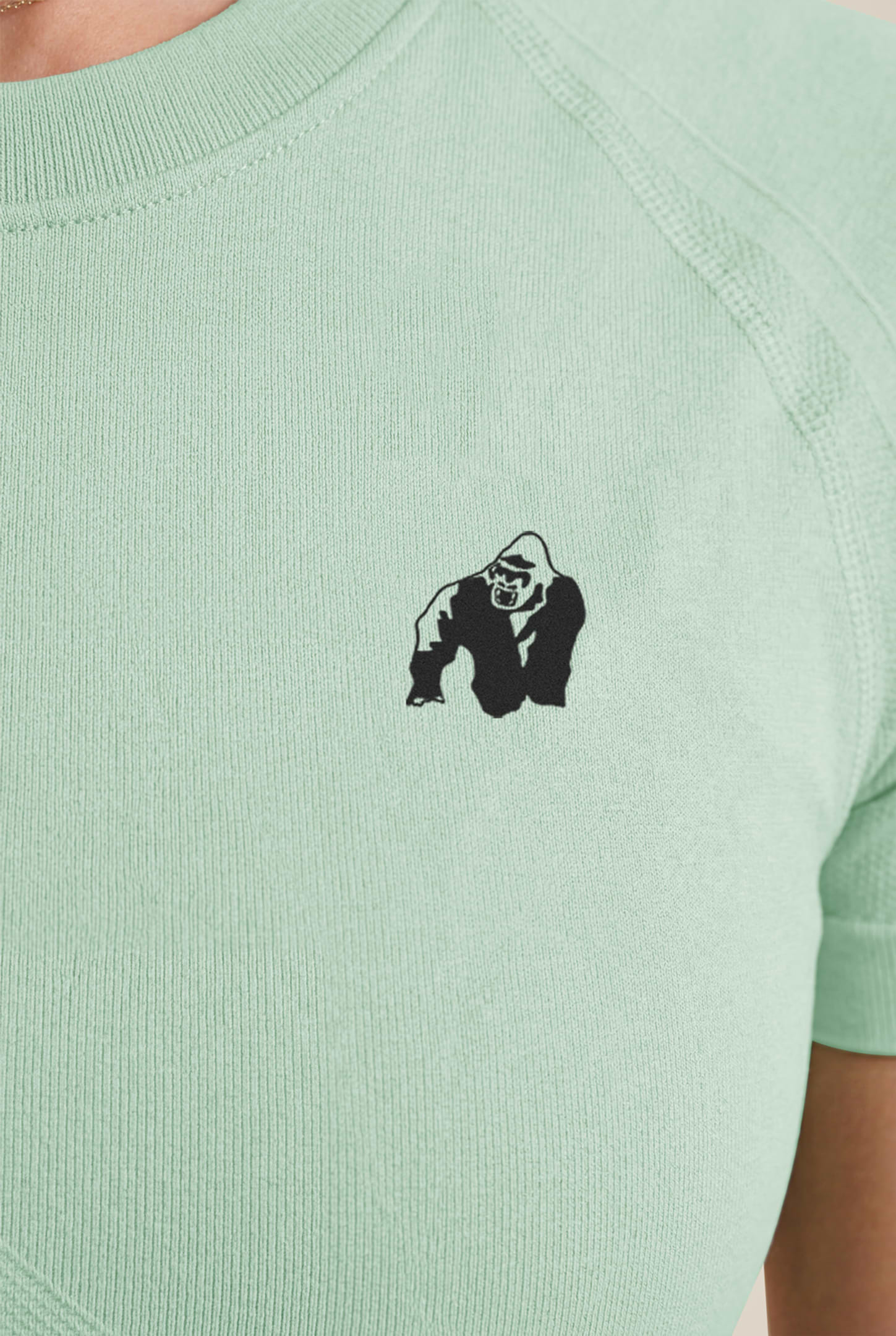 Gorilla Wear Whitney Seamless Crop Top T-Shirt & Tops Green