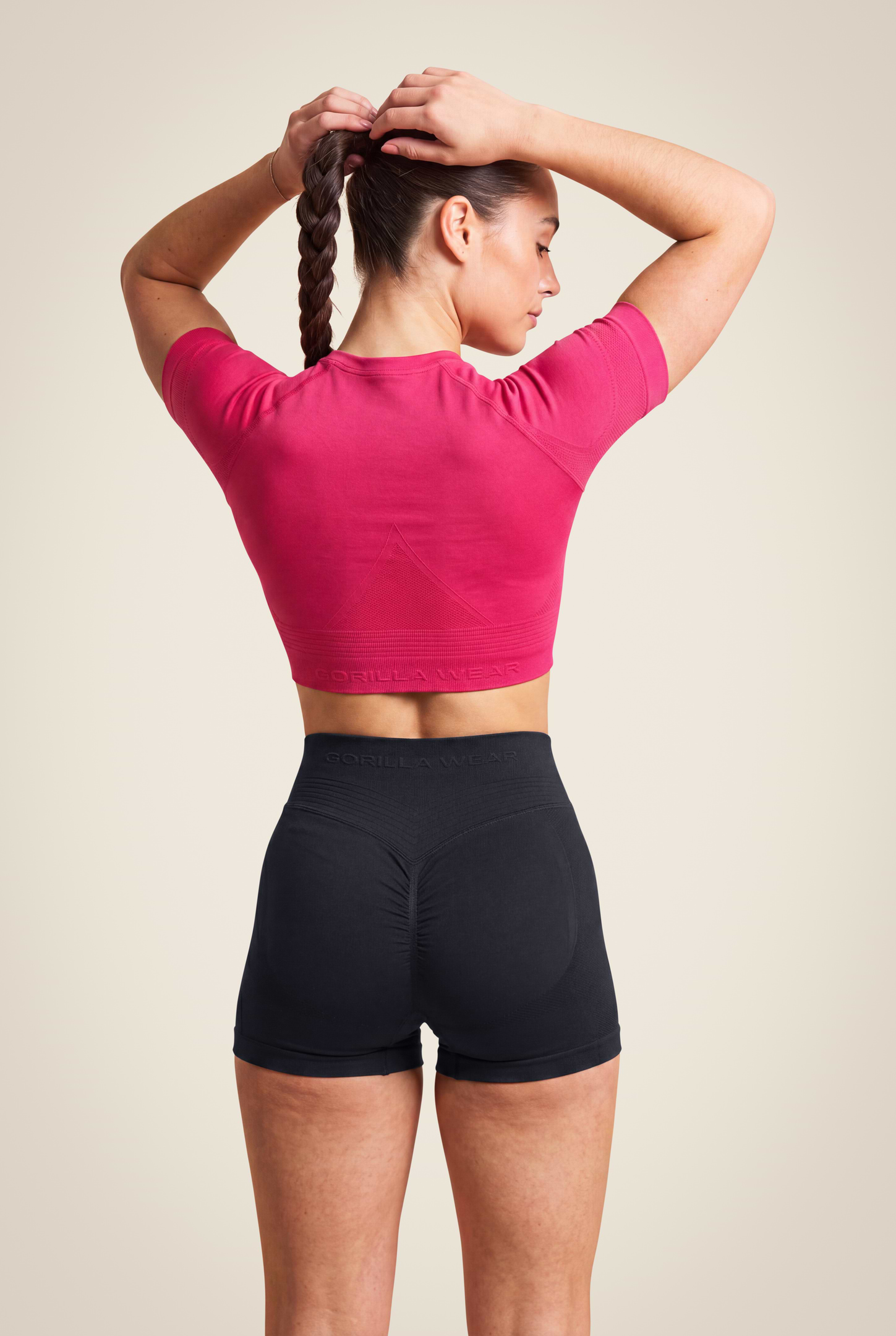Gorilla Wear Whitney Seamless Crop Top T-Shirt & Tops Pink