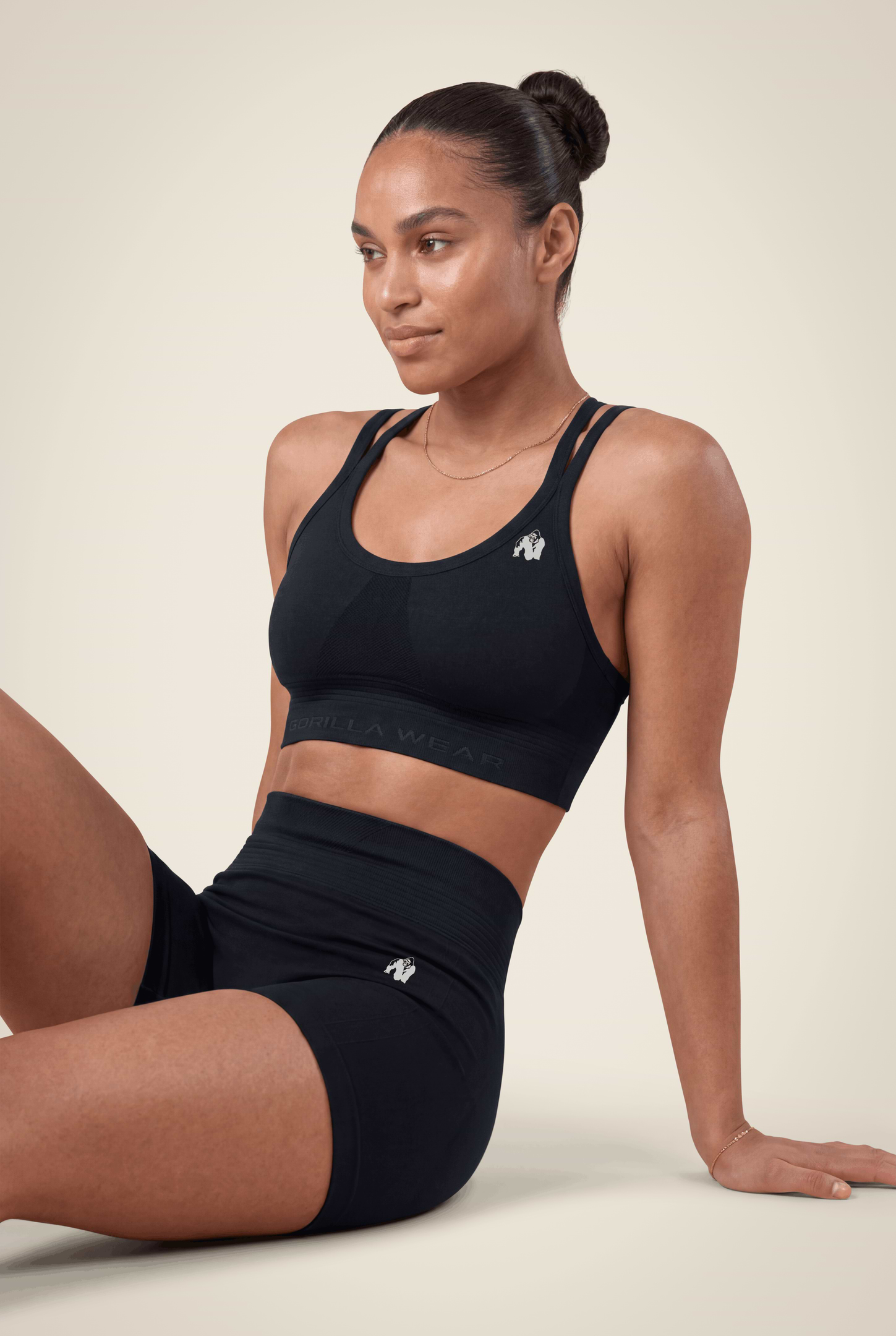 Gorilla Wear Whitney Seamless Sports Bra Sports Bra Black