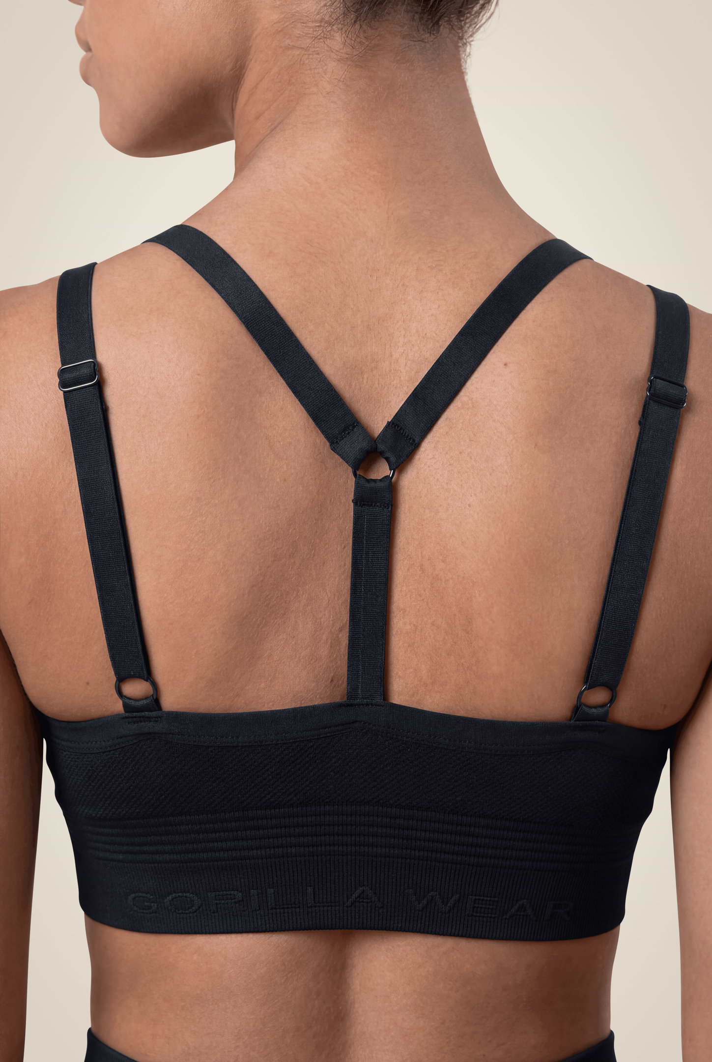 Gorilla Wear Whitney Seamless Sports Bra Sports Bra Black