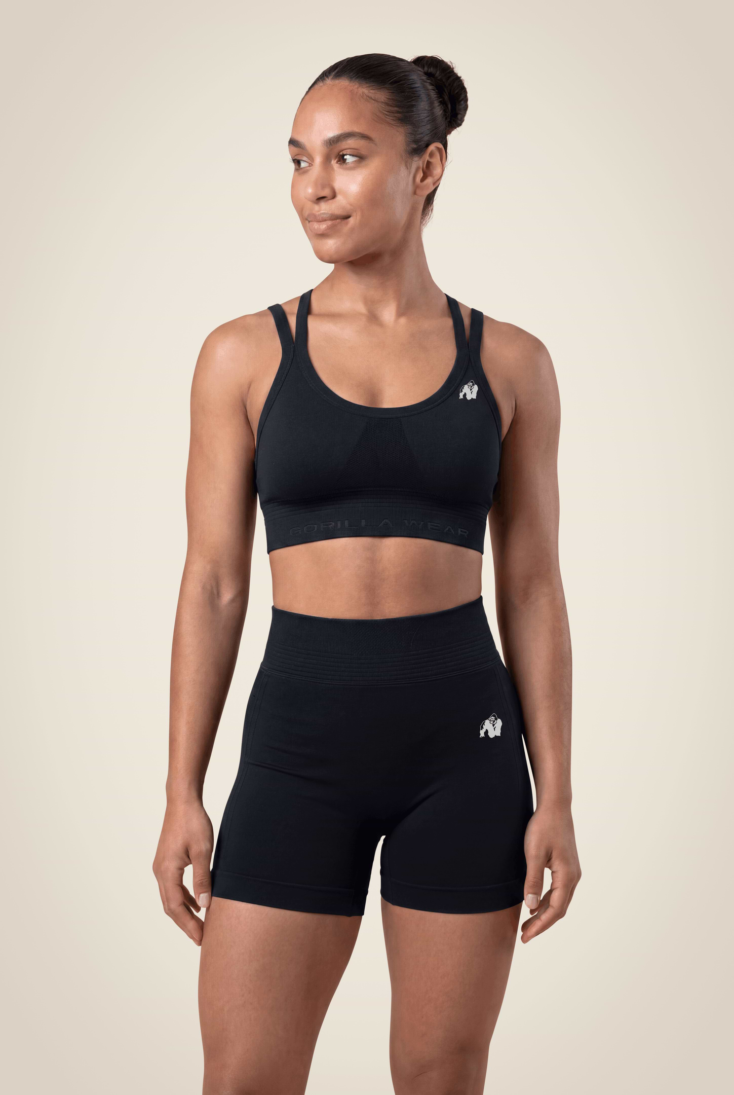 Gorilla Wear Whitney Seamless Sports Bra Sports Bra Black