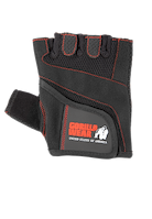 Gorilla Wear Women's Fitness Gloves Workout Gloves & Grips Black/Red Stitched