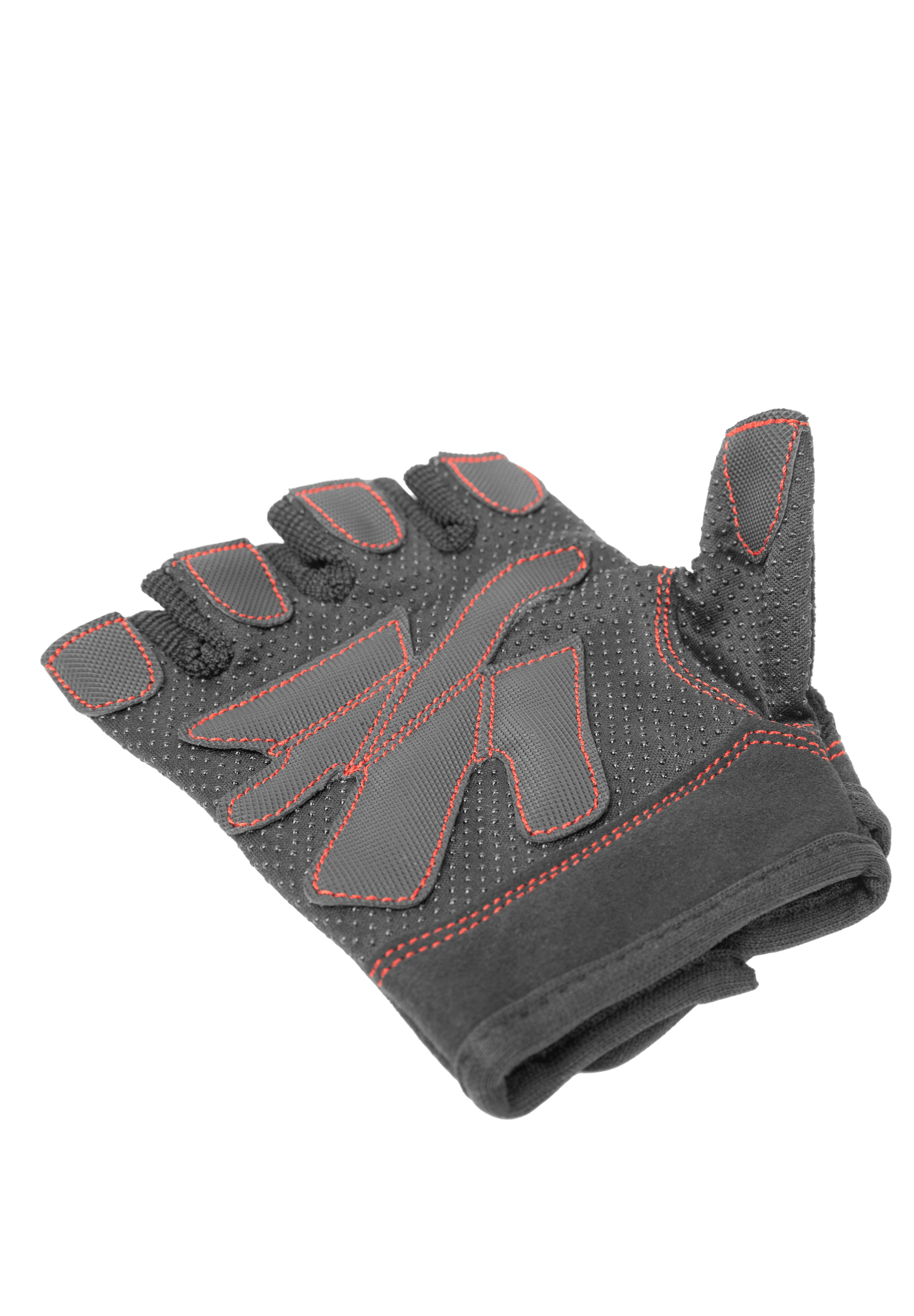 Gorilla Wear Women's Fitness Gloves Workout Gloves & Grips Black/Red Stitched