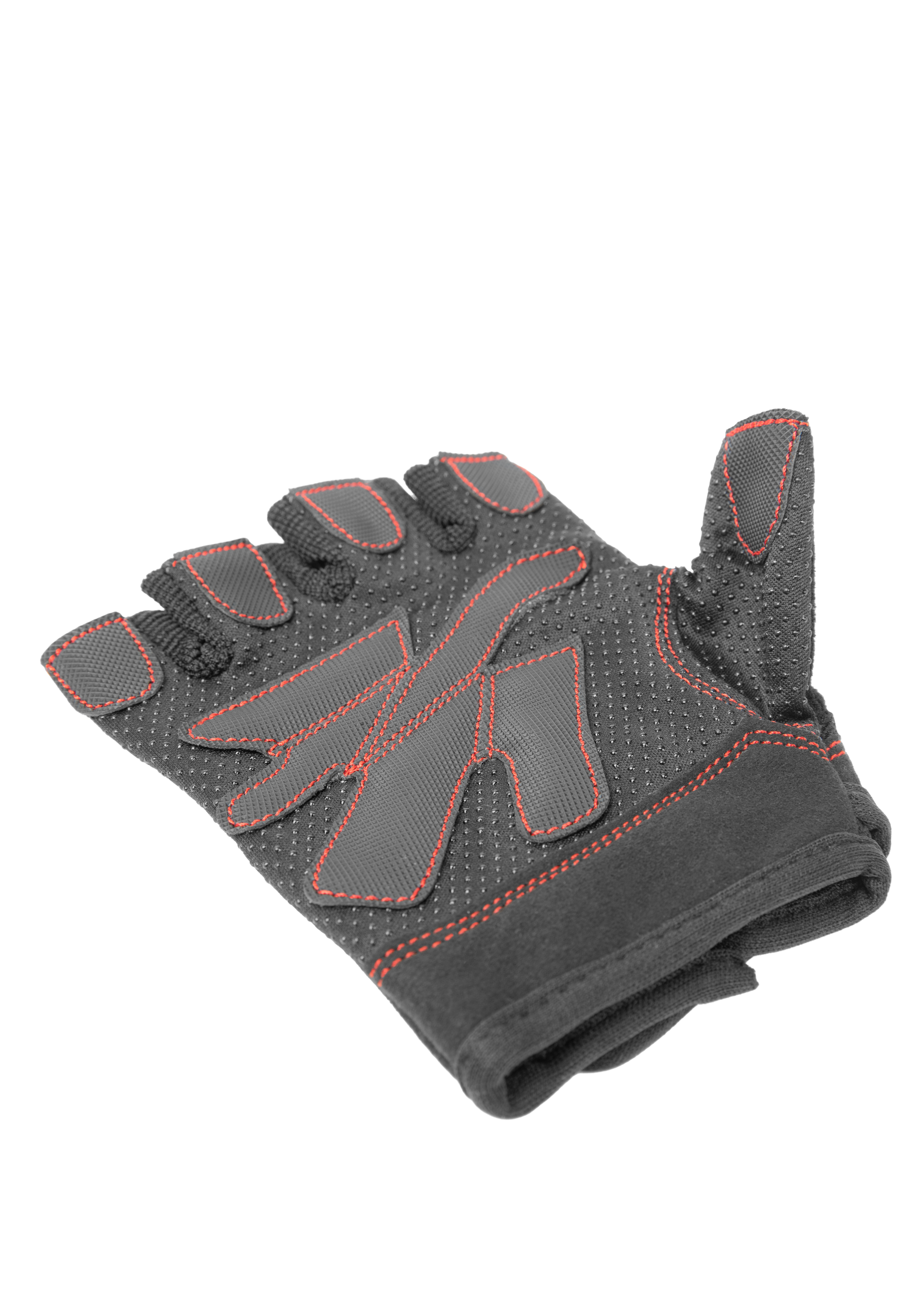 Gorilla Wear Women's Fitness Gloves Workout Gloves & Grips Black/Red Stitched