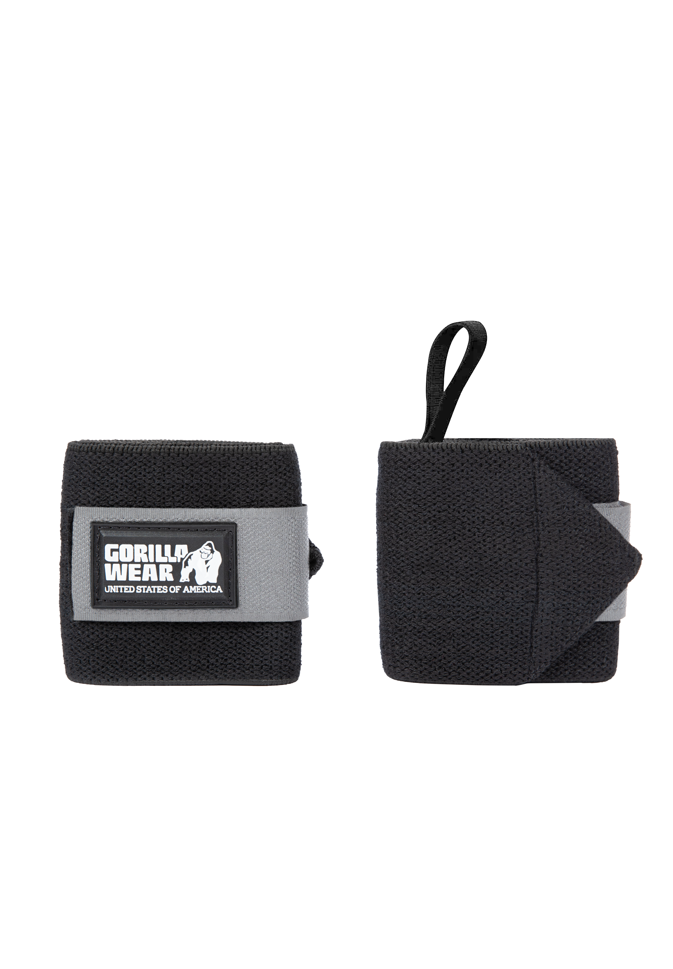 Gorilla Wear Wrist Wraps BASIC Lifting Straps & Wraps Black/Gray