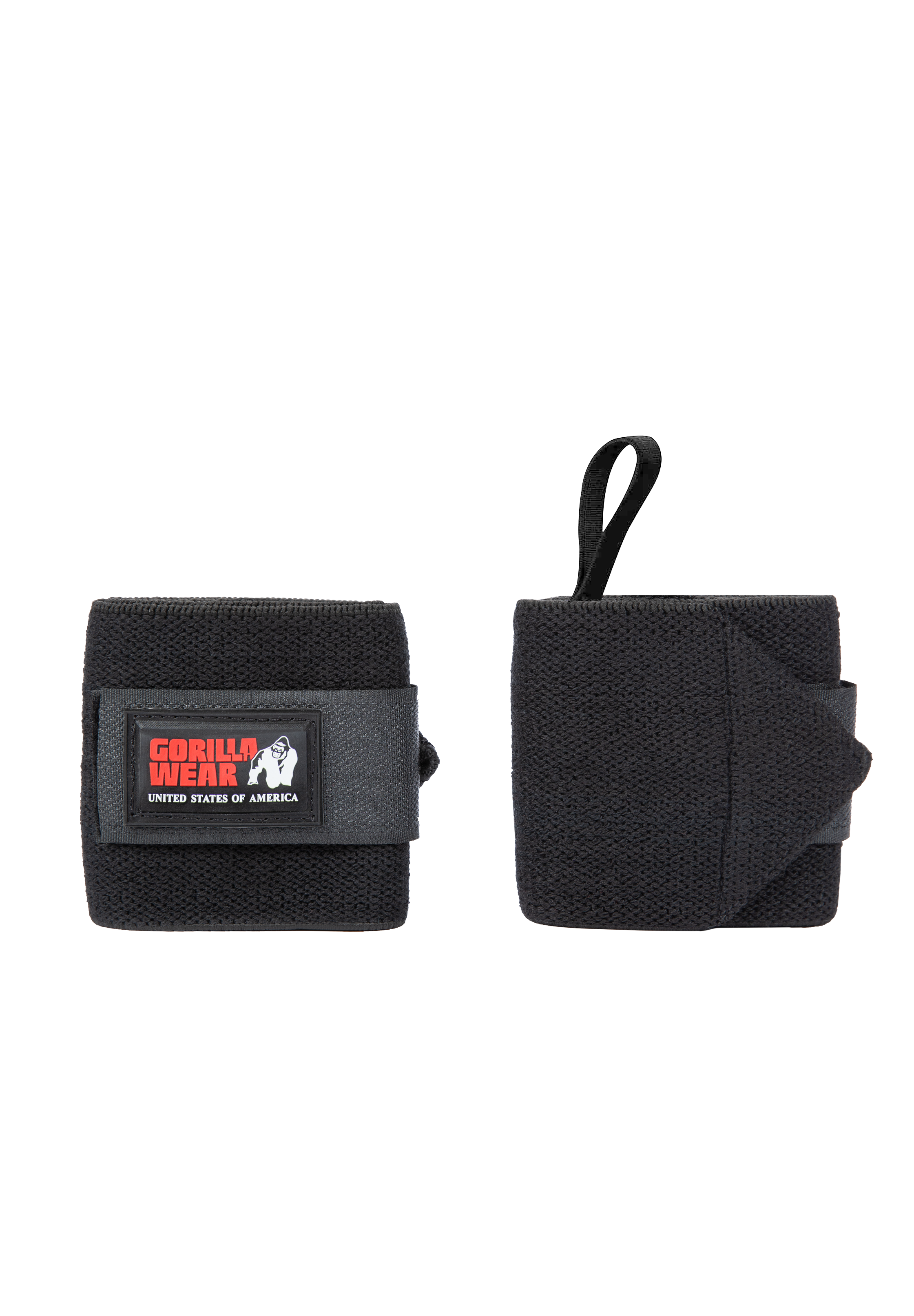 Gorilla Wear Wrist Wraps BASIC Lifting Straps & Wraps Black/Red