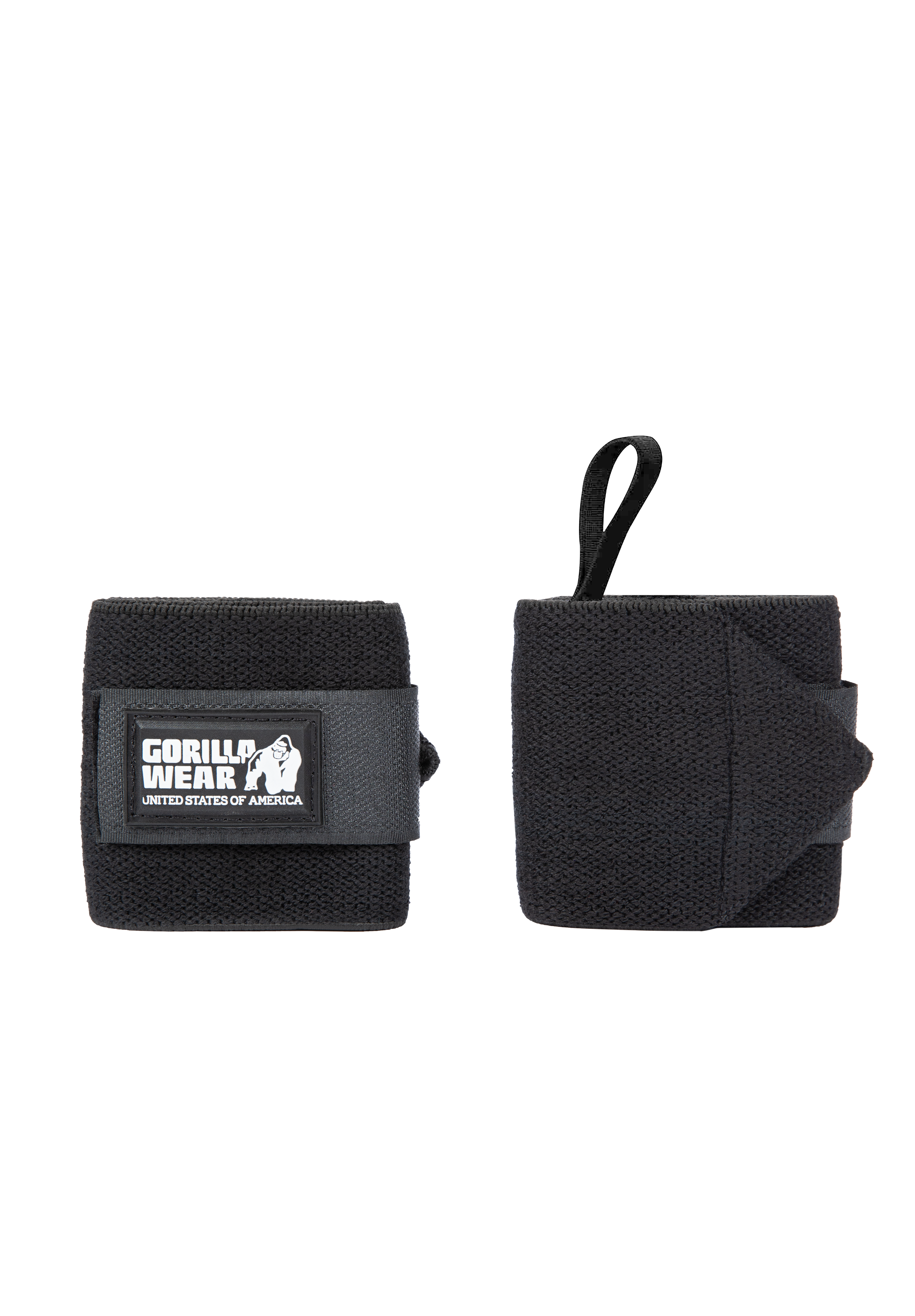 Gorilla Wear Wrist Wraps BASIC Lifting Straps & Wraps Black/White