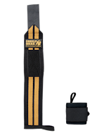 Gorilla Wear Wrist Wraps PRO Lifting Straps & Wraps Black/Gold