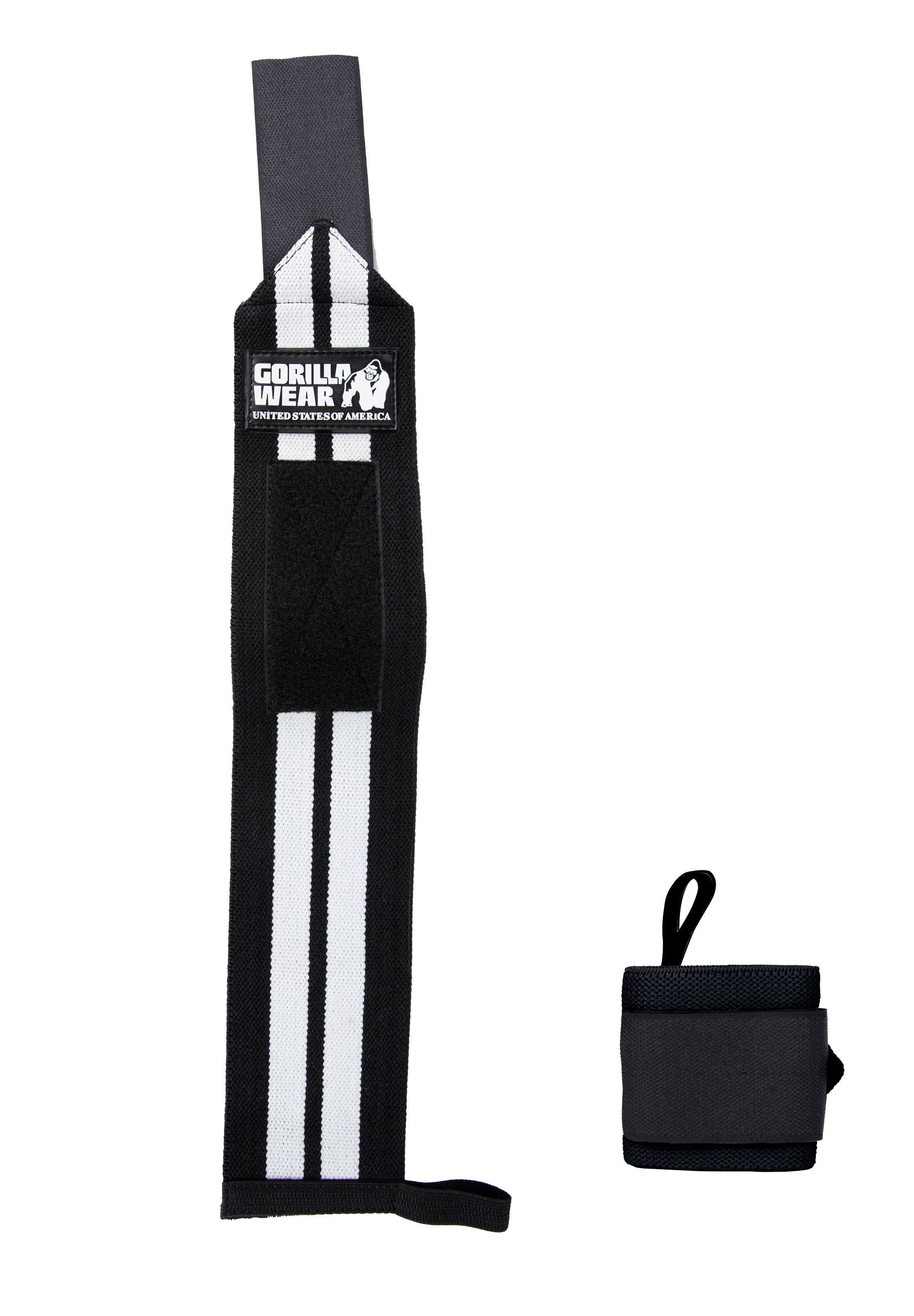 Gorilla Wear Wrist Wraps PRO Lifting Straps & Wraps Black/White