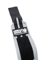Gorilla Wear Wrist Wraps PRO Lifting Straps & Wraps Gray/Black