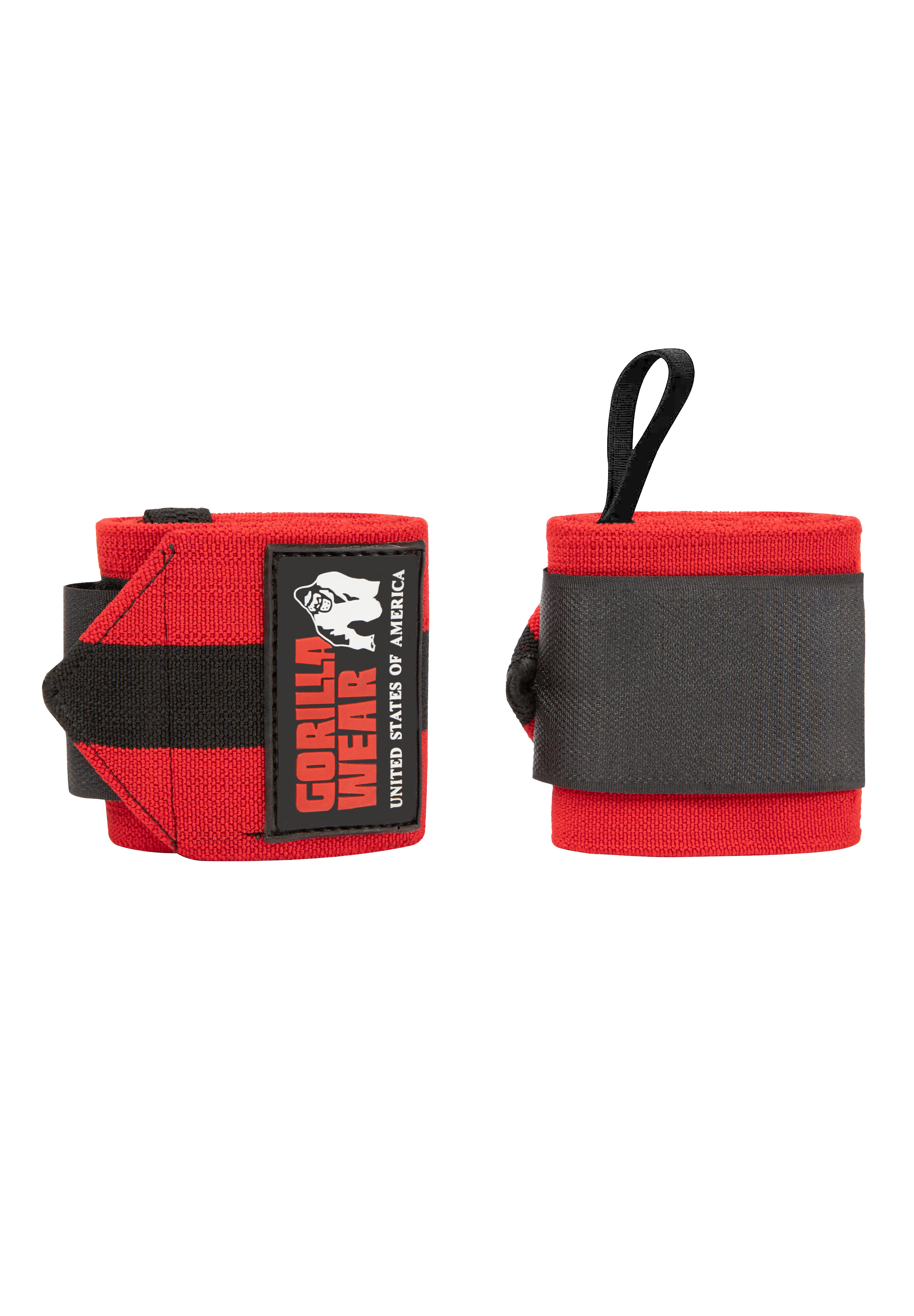 Gorilla Wear Wrist Wraps ULTRA Lifting Straps & Wraps Black/Red