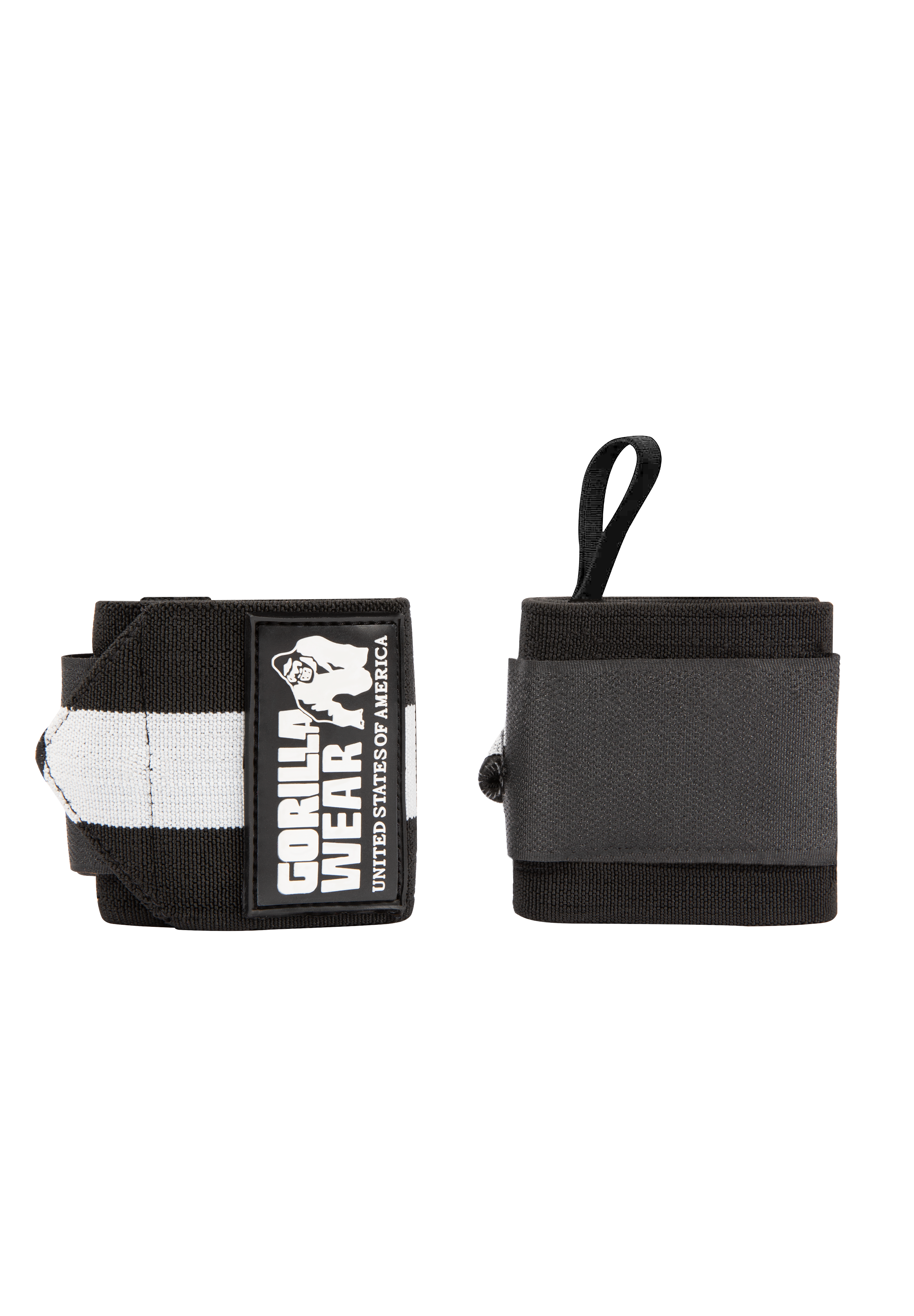 Gorilla Wear Wrist Wraps ULTRA Lifting Straps & Wraps Black/White