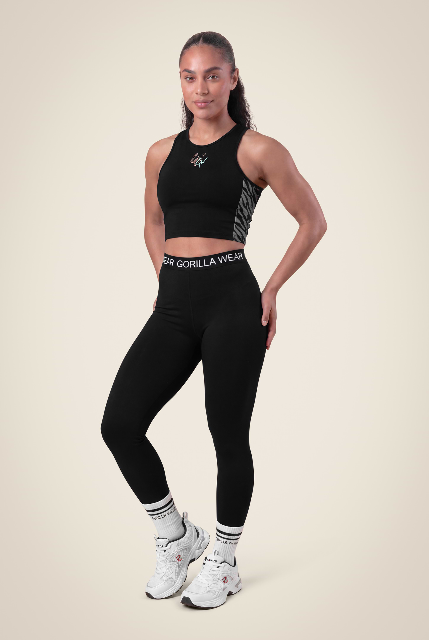 Gorilla Wear Zion Crop Top T-Shirt & Tops Black
