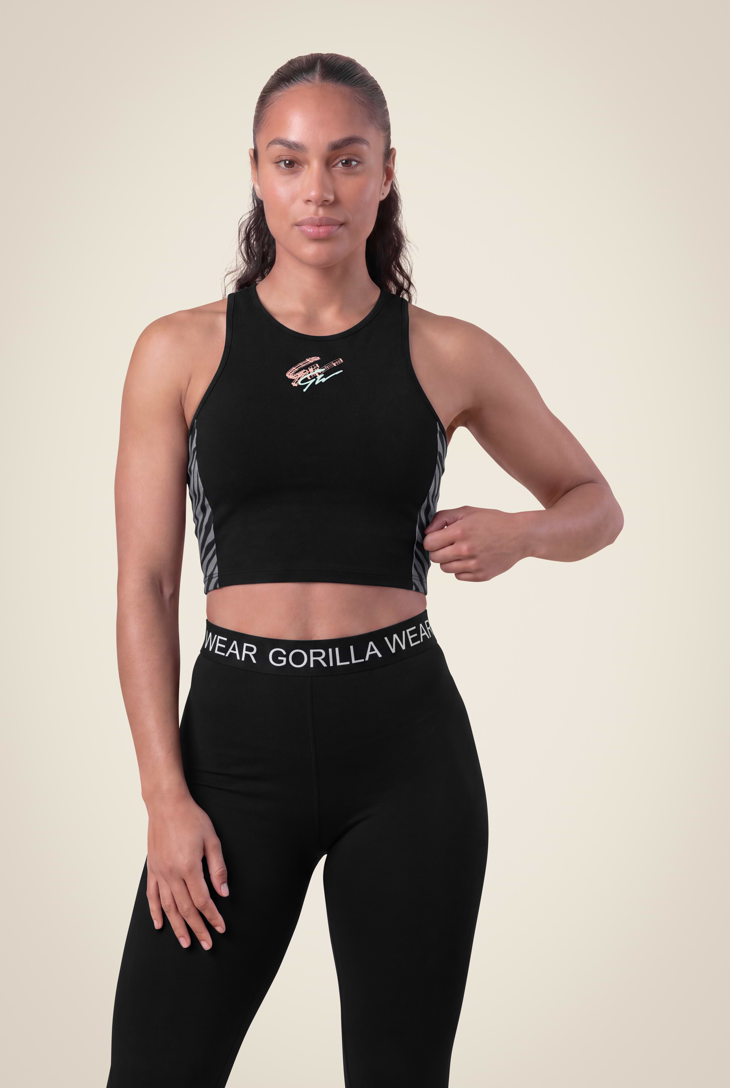 Gorilla Wear Zion Crop Top T-Shirt & Tops Black