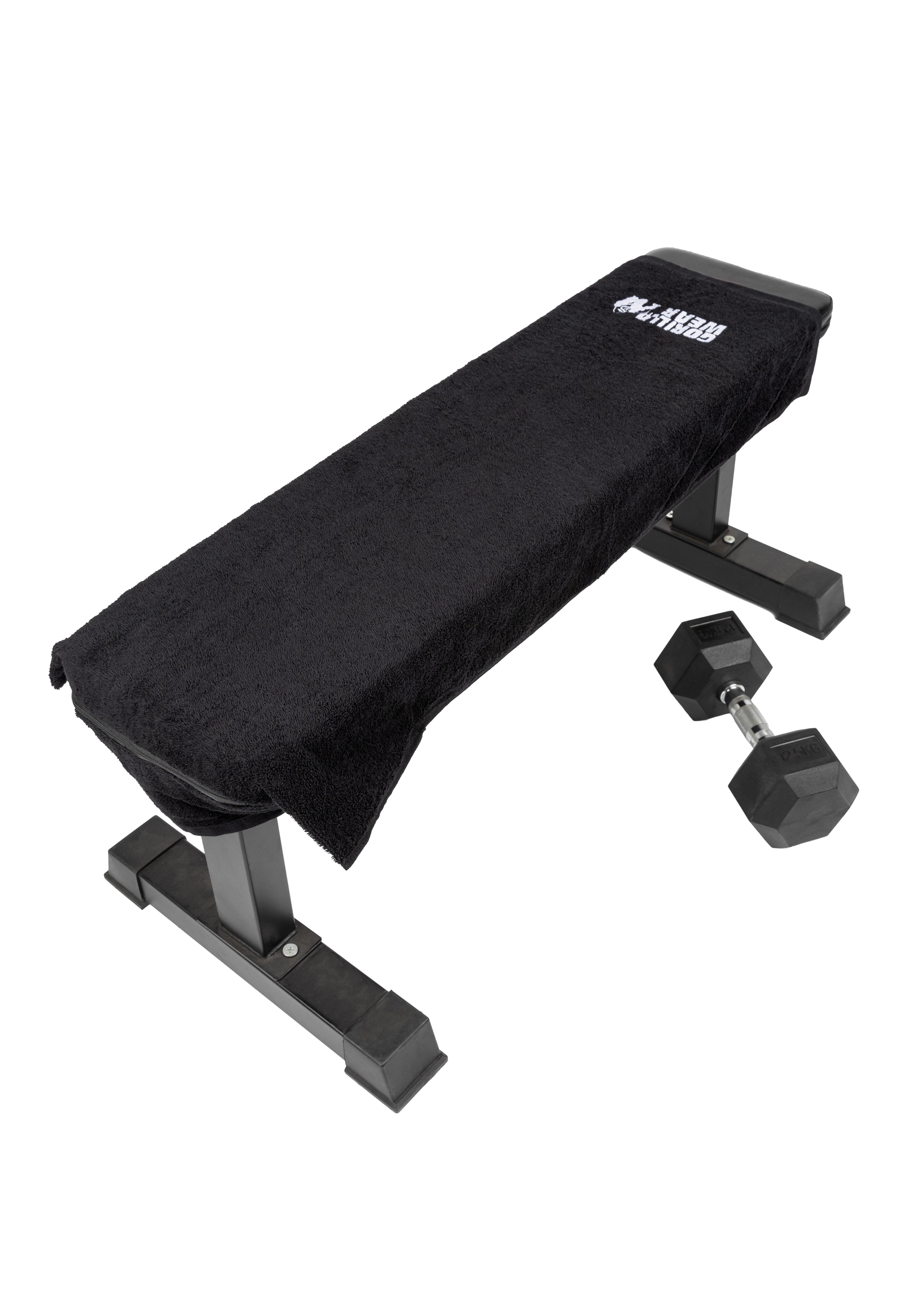 Gorilla Wear Zip Pocket Gym Towel Towels Black