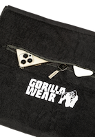 Gorilla Wear Zip Pocket Gym Towel Towels Black