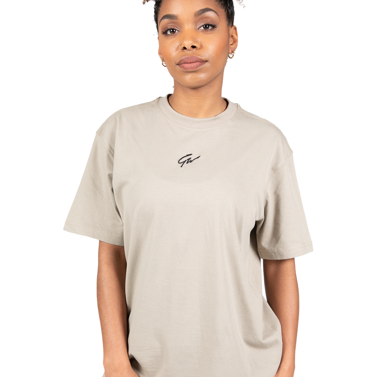 Bixby Oversized T-Shirt - Beige – Gorilla Wear
