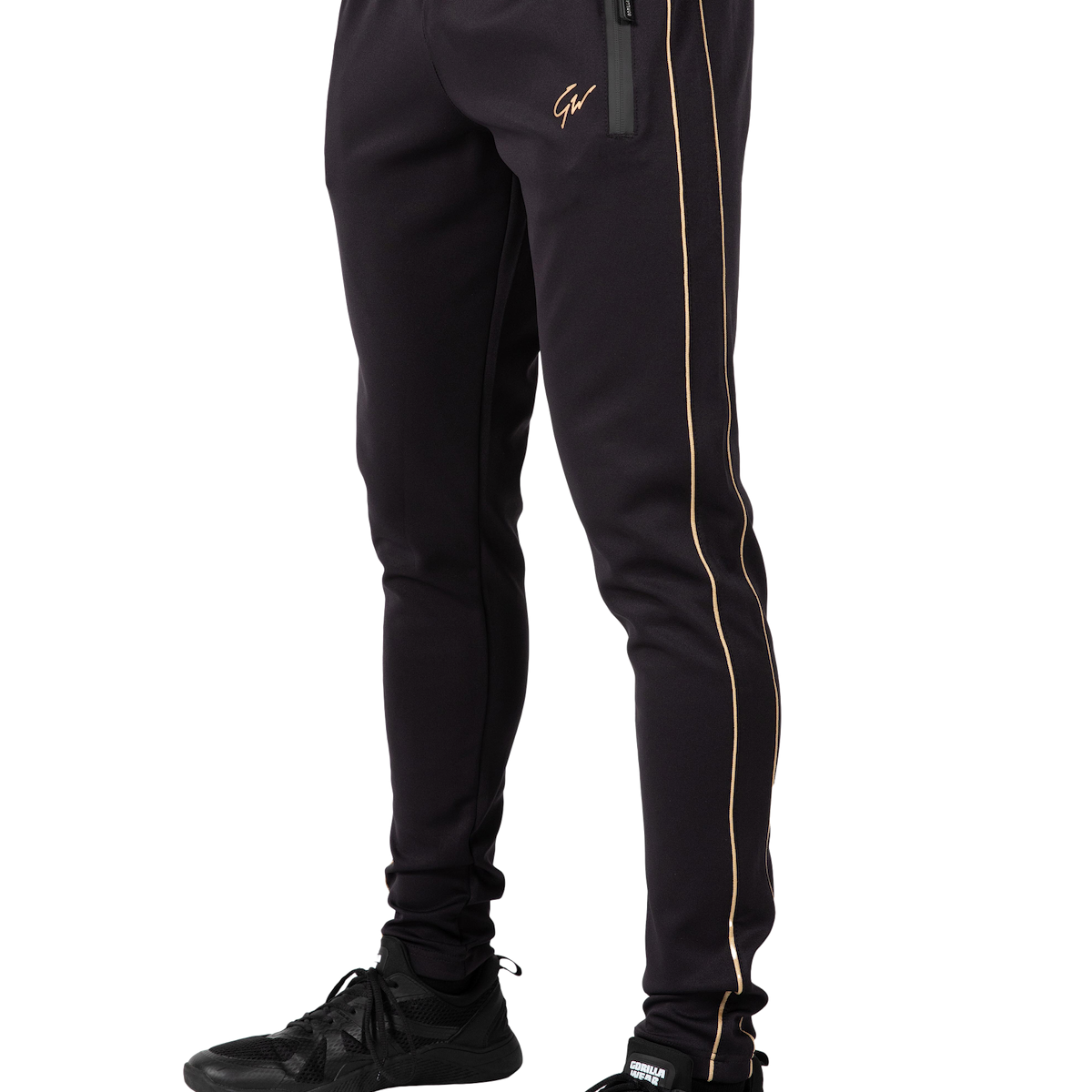 Wenden Track Pants - Black/Gold – Gorilla Wear