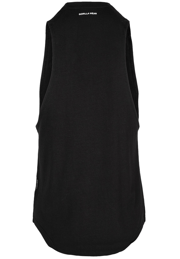 Milo Drop Armhole Tank Top - Black