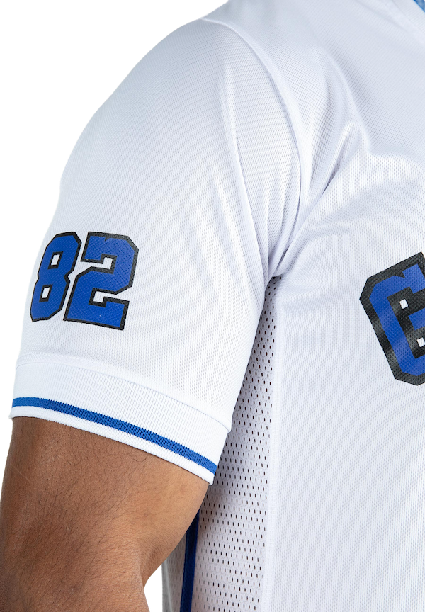 San Mateo T-Shirt - White/Blue