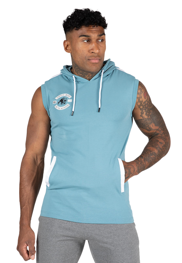 Oswego S/L Hooded T-shirt - Blue