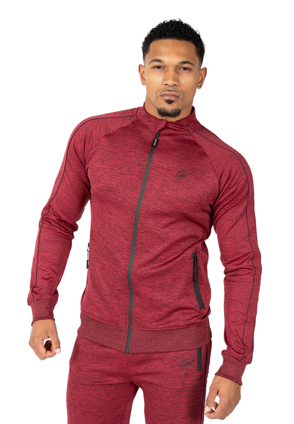 Wenden Track Jacket - Burgundy Red