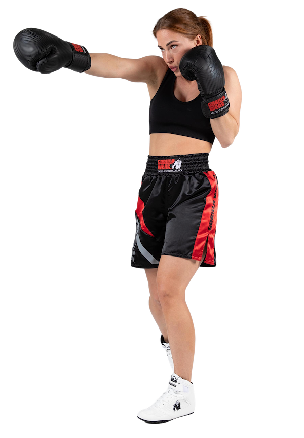 Hornell Boxing Shorts - Black/Red - Unisex