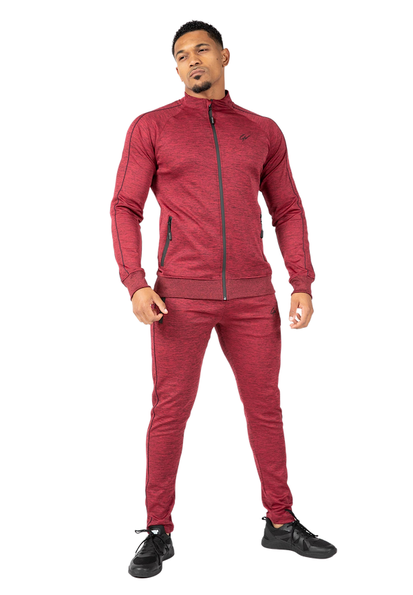 Wenden Track Pants - Burgundy Red