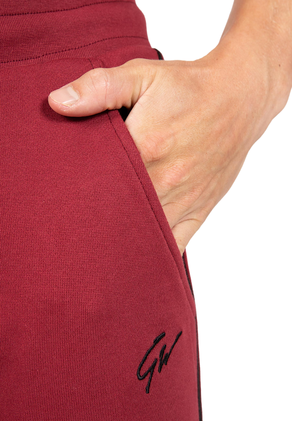 Banks Sweatpants - Burgundy Red/Black