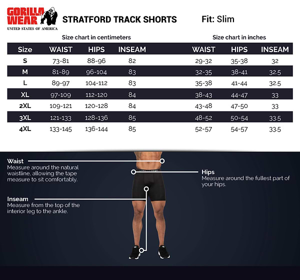 Stratford Track Shorts - Black