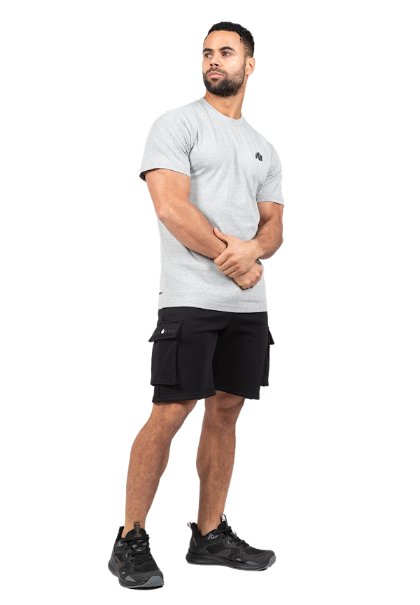 Hudson Cargo Sweat Shorts-Black