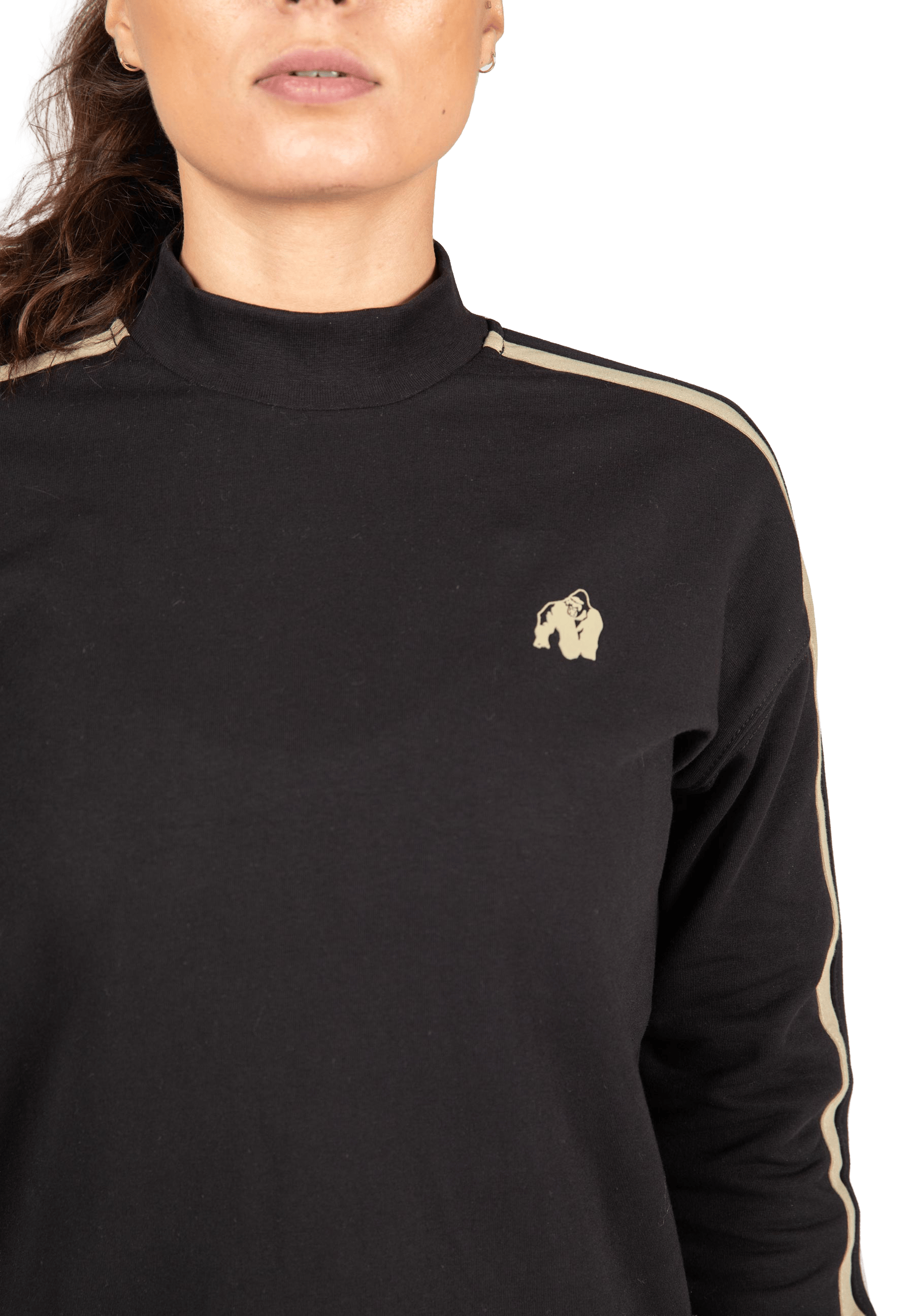 Isabella Sweatshirt Dress - Black