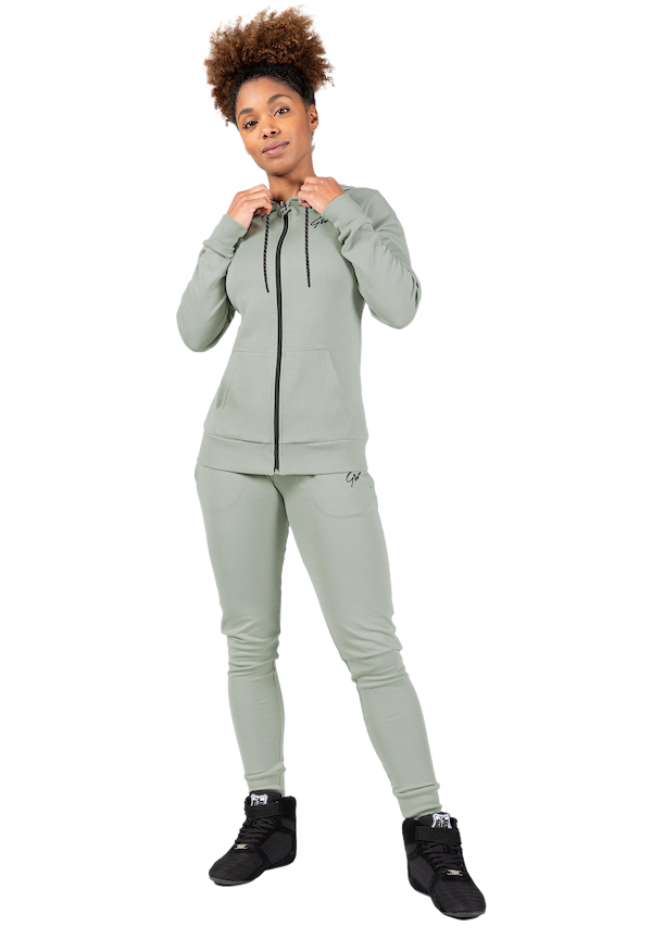 Pixley Zipped Hoodie - Light Green