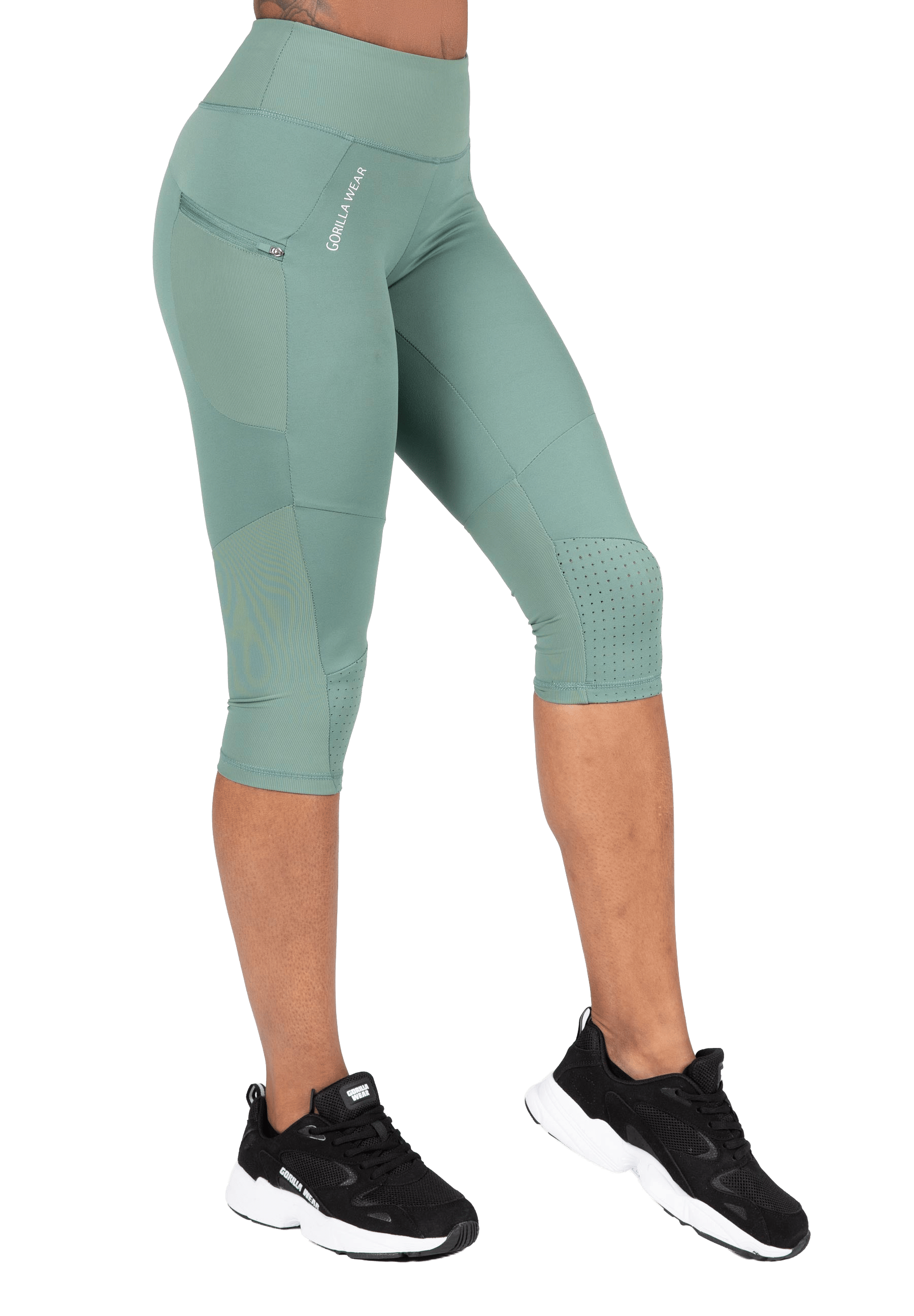 Monroe Cropped Leggings - Green