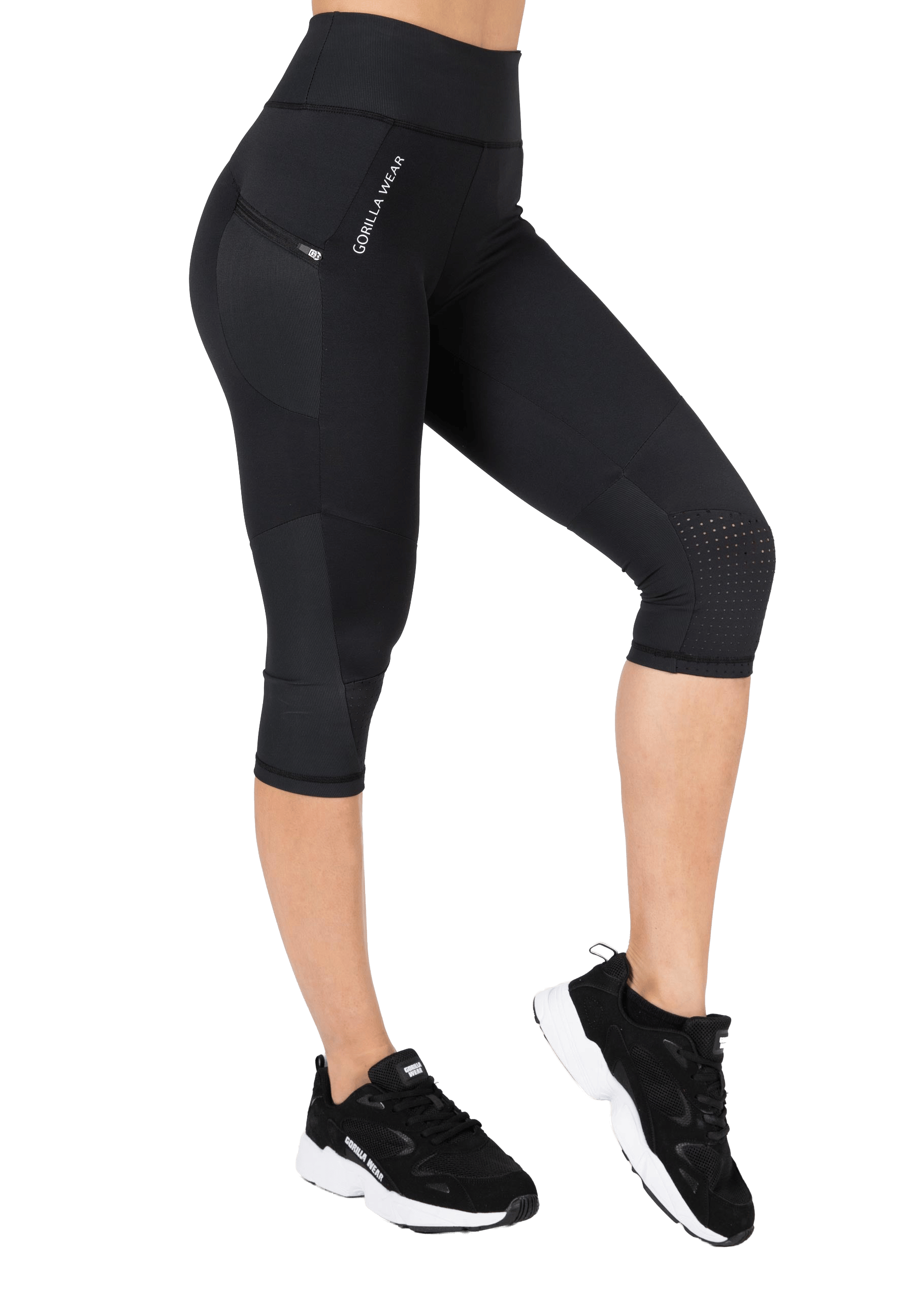 Monroe Cropped Leggings - Black