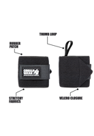 Wrist Wraps Basic - Black/Gray