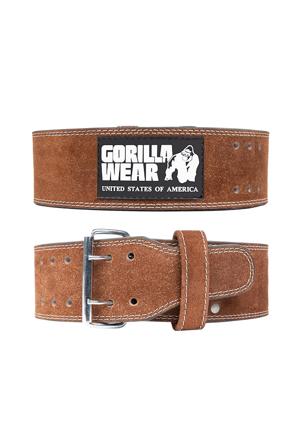 GW 4-inch Leather Lifting Belt - Brown