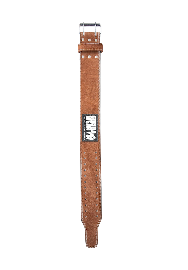 GW 4-inch Leather Lifting Belt - Brown