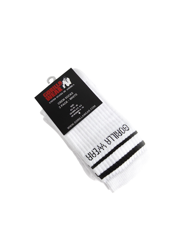 Crew Socks (2 Pack)- White