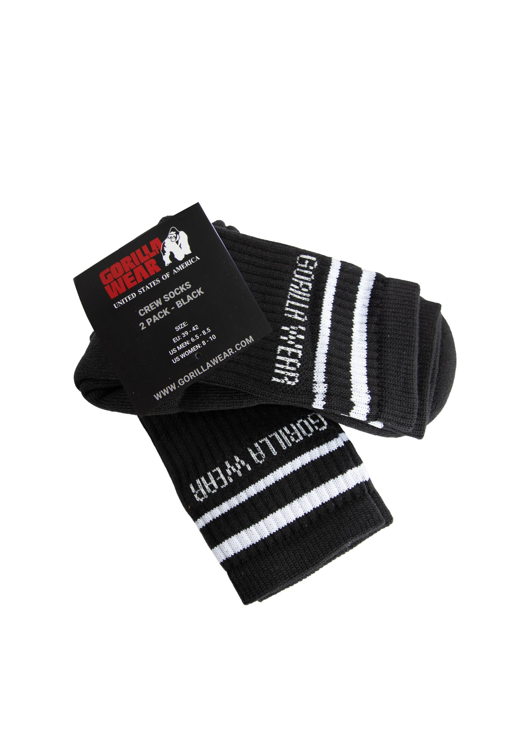 Crew Socks (2 Pack) - Black