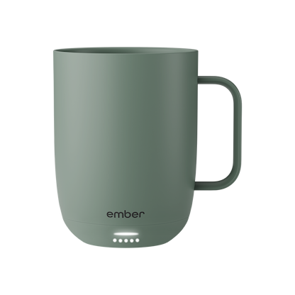 Ember Mug 3 in Sage Green, 14 oz, front view