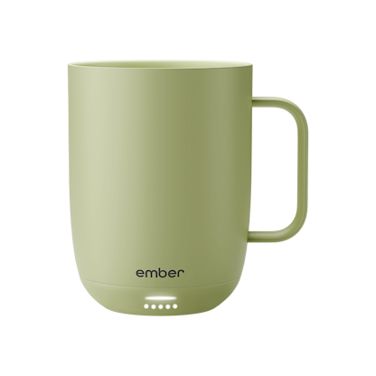 Ember Mug 3 in Matcha Green, 14 oz, front view