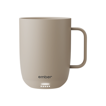 Ember Mug 3 in Sandstone, 14 oz, front view