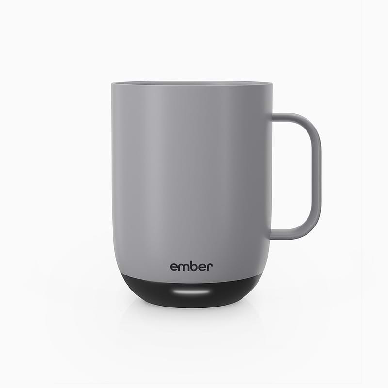 Grey 14 oz Ember Mug 2 included with annual Coffee Club