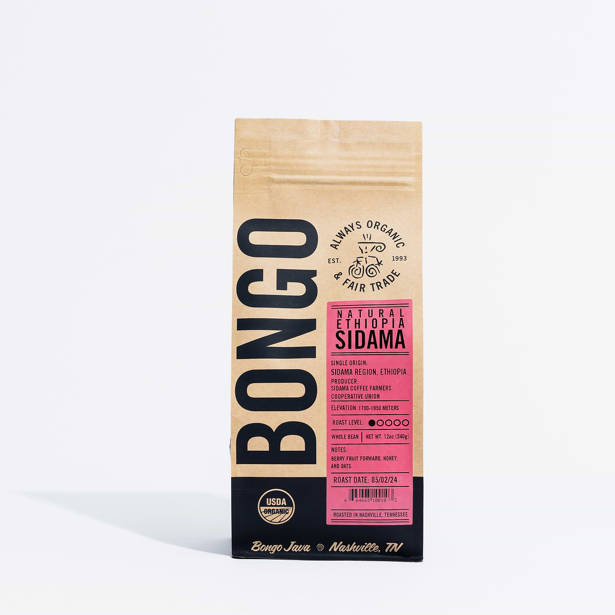 Natural Ethiopia Sidama - Whole Bean / 5 lb