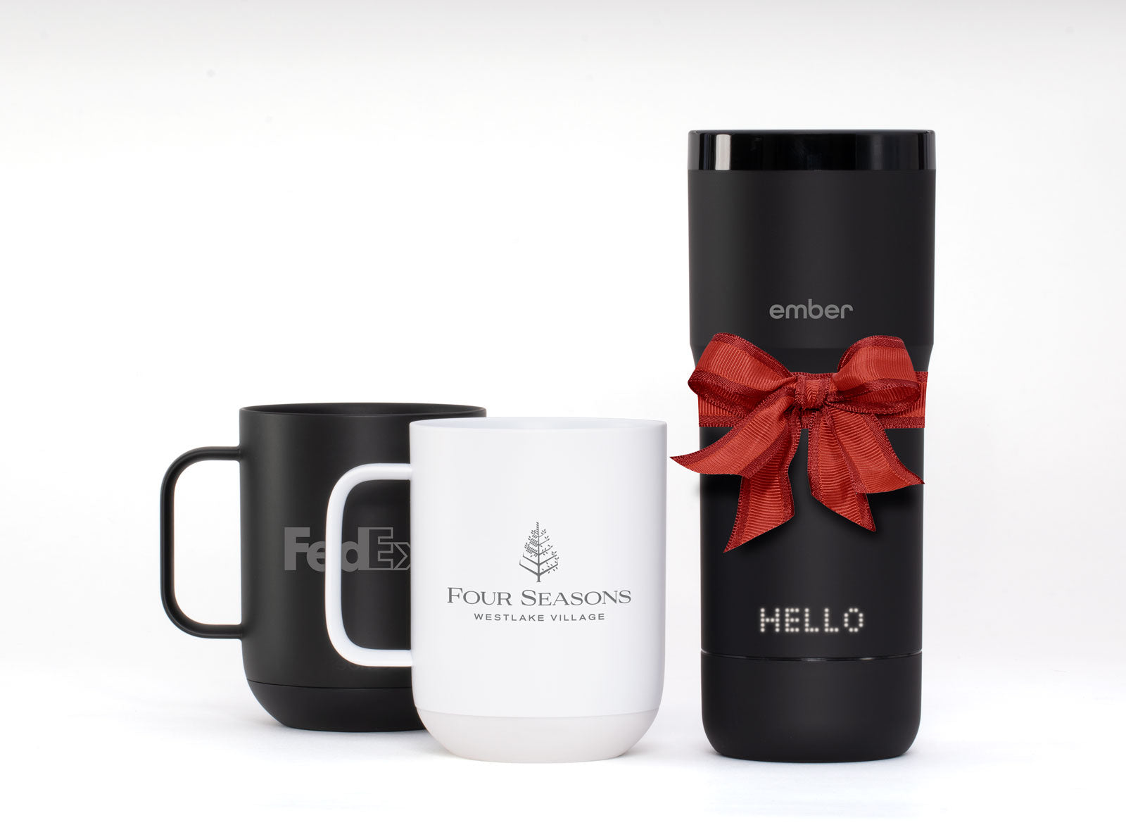 Branded Ember products with corporate logos