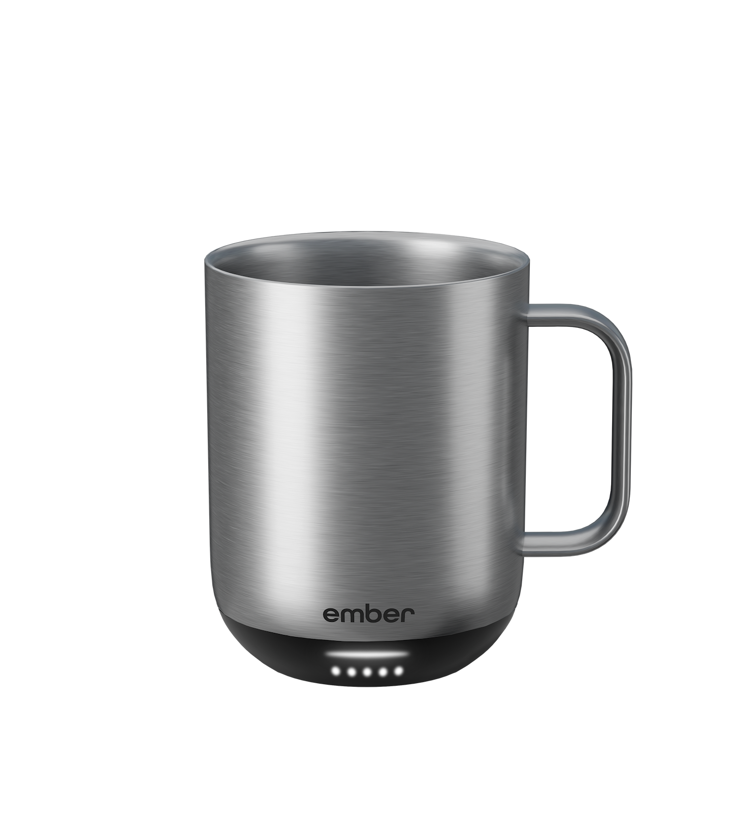 Ember Mug 3 in Stainless Steel Edition, 10 oz, front view