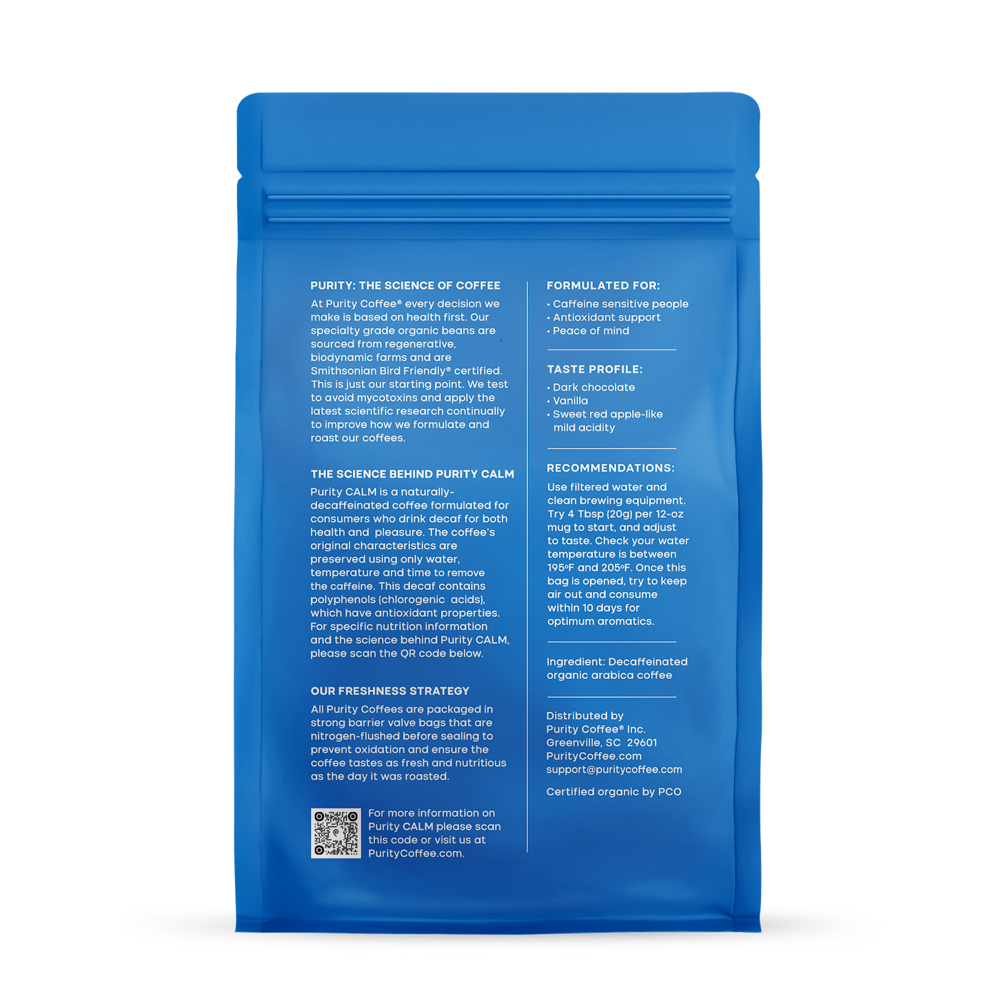 CALM: Decaf Whole Bean Coffee
