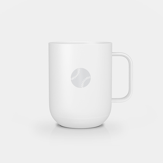 Ember Mug 2: Baseball Fan Edition - 10 oz / White | Ember Drinkware